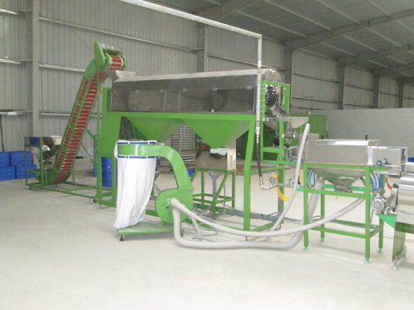 Máy bóc vỏ hạt điều tự động